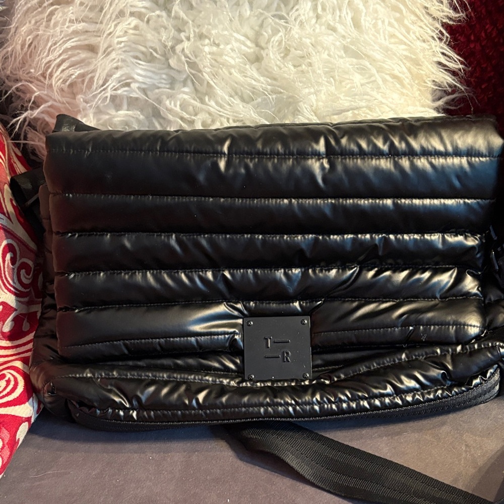Think Rolyn-Black Quilted Crossbody Bag